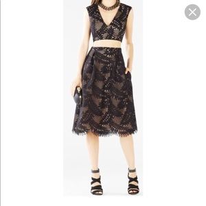 Tyrah Black cocktail BCBG dress.